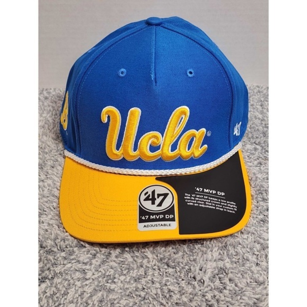 '47 Brand MVP DP‎ UCLA Bruins Snapback Hat NCAA Blue Yellow Rope Adjustable NEW